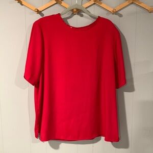 C.S.T. Studio Red Shortsleeve Blouse Size 20W